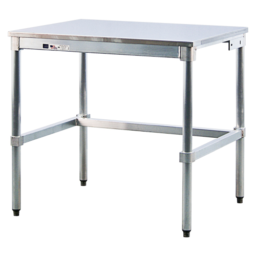 Stainless Steel Top Workbench D. Morneault & Fils