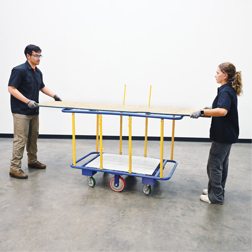 Chariot horizontal pour panneaux, 63-7/16" x 28-1/2" x 40-15/16", Capacit&eacute; 2000 lb D. Morneault & Fils