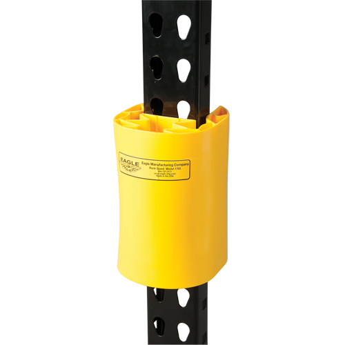 Polyethylene Rack Guard, 5" W x 6" L x 8" H, Yellow D. Morneault & Fils