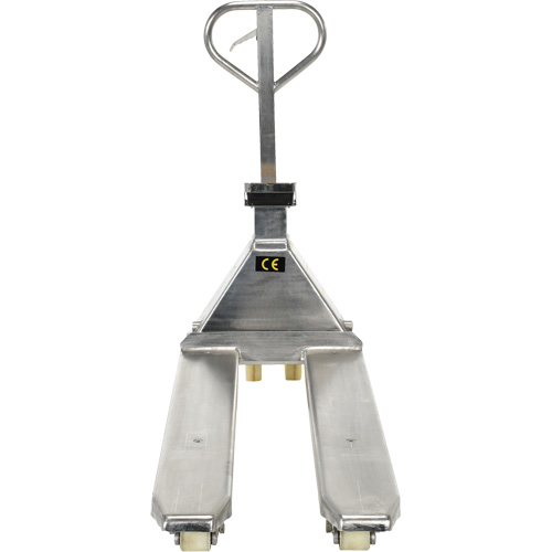 Scale Pallet Truck, 45.69" L x 21.875" W, 5000 lbs. Cap. D. Morneault & Fils