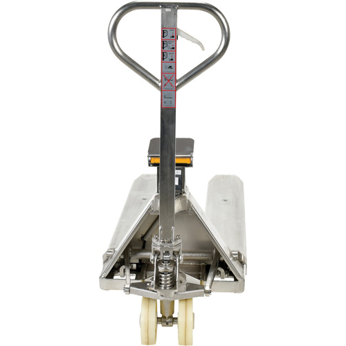 Scale Pallet Truck, 45.69" L x 21.875" W, 5000 lbs. Cap. D. Morneault & Fils