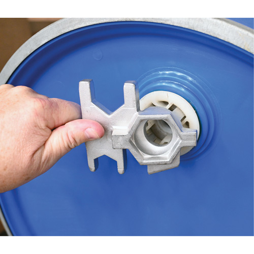 Drum Wrench, 3/4"/2" Opening, 9-1/2" Handle, Stainless Steel D. Morneault & Fils