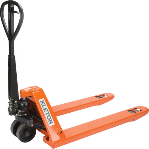 Super Heavy-Duty Manual Pallet Truck, Steel, 48" L x 27" W, 11000 lbs. Capacity D. Morneault & Fils