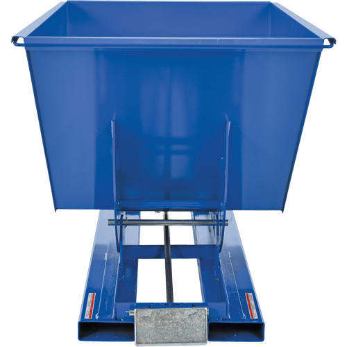 Conteneur autobasculeur, Acier, 1 vg³, Bleu D. Morneault & Fils