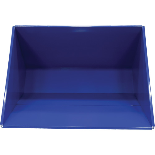 Conteneur autobasculeur, Acier, 3 vg³, Bleu D. Morneault & Fils