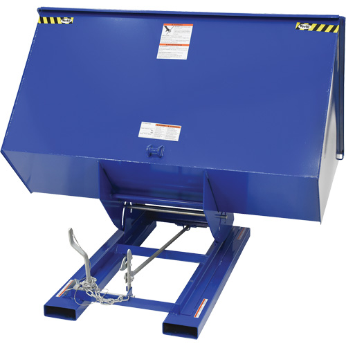 Conteneur autobasculeur, Acier, 3 vg³, Bleu D. Morneault & Fils