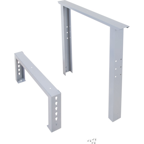 Pattes d'&eacute;tabli pour service industriel, Acier, 30" p x 34" h, Simple D. Morneault & Fils