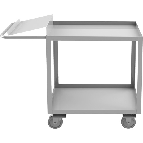 Industrial Grade Order Picking Cart, 39" H x 18-1/8" W x 51" D, 2 Shelves, 1200 lbs. Capacity D. Morneault & Fils