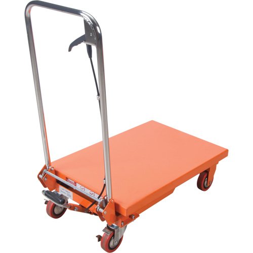 Hydraulic Scissor Lift Table, 27-1/2" L x 17-3/4" W, Steel, 330 lbs. Capacity D. Morneault & Fils