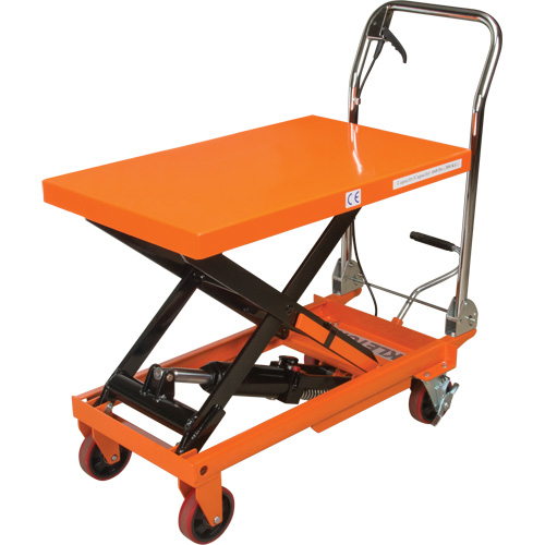 Hydraulic Scissor Lift Table, 32" L x 19-3/4" W, Steel, 660 lbs. Capacity D. Morneault & Fils