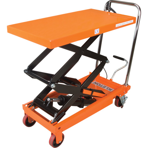 Hydraulic Scissor Lift Table, 35-3/4" L x 19-3/4" W, Steel, 770 lbs. Capacity D. Morneault & Fils