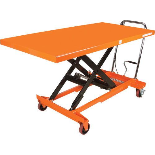 Hydraulic Scissor Lift Table, 63" L x 31-1/2" W, Steel, 1100 lbs. Capacity D. Morneault & Fils