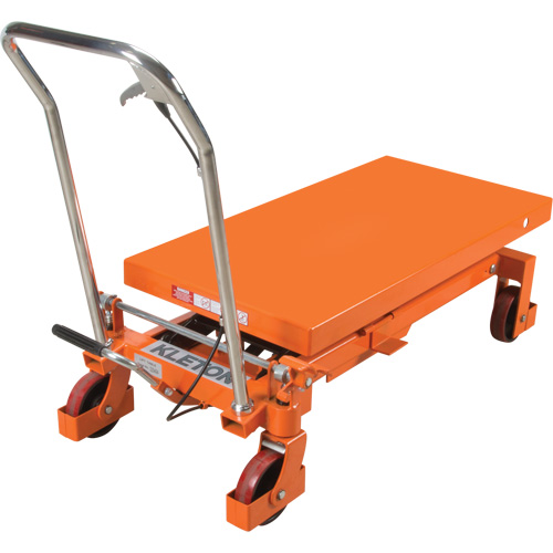 Hydraulic Scissor Lift Table, 40" L x 20 " W, Steel, 2200 lbs. Capacity D. Morneault & Fils