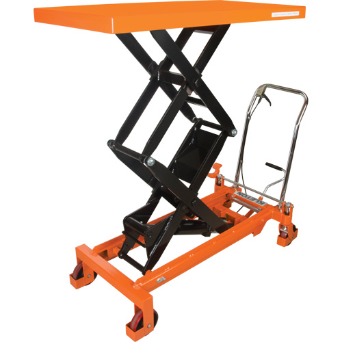 Table &eacute;l&eacute;vatrice &agrave; ciseaux hydraulique, 48" lo x 24" la, Acier, Capacit&eacute; 1540 lb D. Morneault & Fils