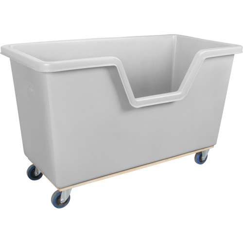 Easy Access Box Truck, Polyethylene, 63" L x 34-1/4" W x 38-1/2" H, 24 cu. ft. Volume, 1200 lbs. Capacity D. Morneault & Fils