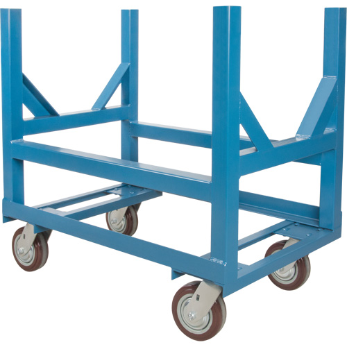 Pipe & Bar Cradle Truck, 36" L x 24" W x 34" H, 2500 lbs. Capacity, Polyurethane Wheels D. Morneault & Fils