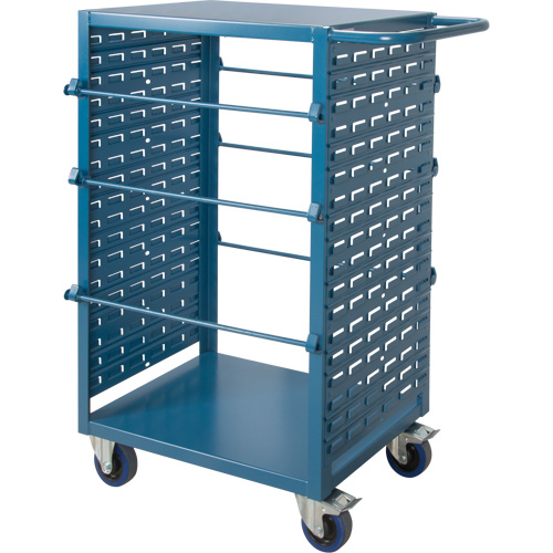 Chariot mobile pour mat&eacute;riaux bobin&eacute;s, Acier, 6 Montants, 21" la x 48" h x 38" p, Capacit&eacute; de 1200 lb D. Morneault & Fils