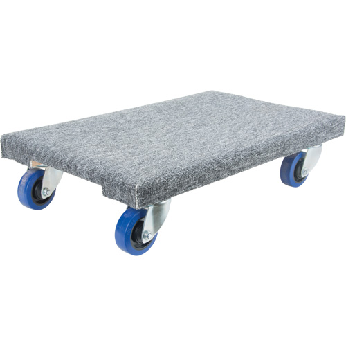 Medium-Duty Solid Wood Dollies, Polyolefin Wheels, 900 lbs. Capacity, 18" W x 24" D x 7" H D. Morneault & Fils