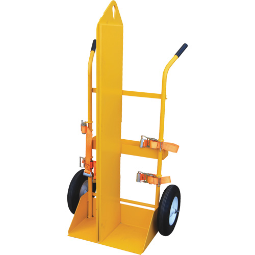 Welding Cylinder Torch Cart, Foam-Filled Wheels, 23-1/8" W x 22-13/16" L Base, 500 lbs. D. Morneault & Fils