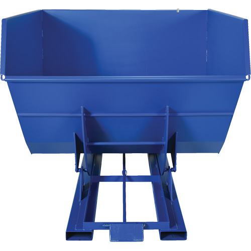 Conteneur autobasculeur, Acier, 4 vg³, Bleu D. Morneault & Fils