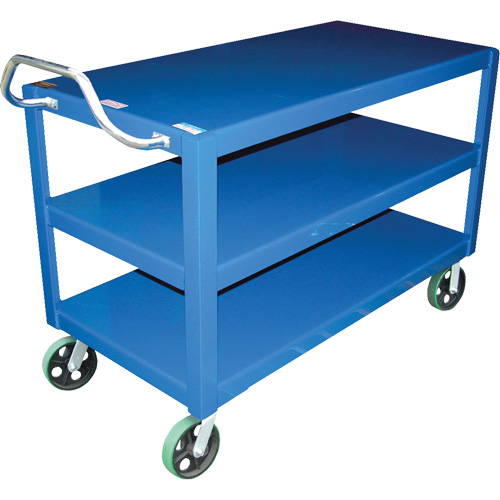 Chariot &agrave; poign&eacute;e ergonomique Ergo-Handle, 4000 lb Capacit&eacute;, Acier, 24-1/2" la x 41" ha x 54-7/8" p, Bordure vers le bas D. Morneault & Fils