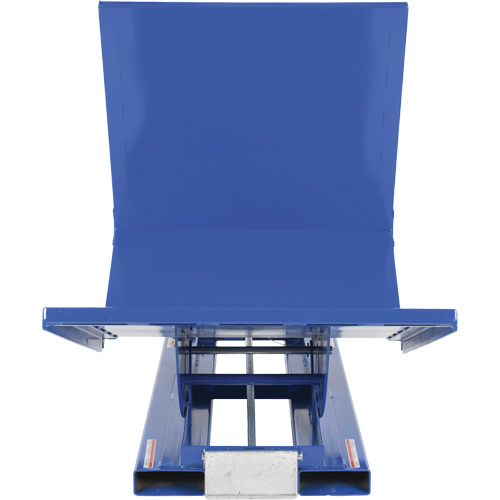 Open Sided Hopper, Steel, 1 cu.yd., Blue D. Morneault & Fils