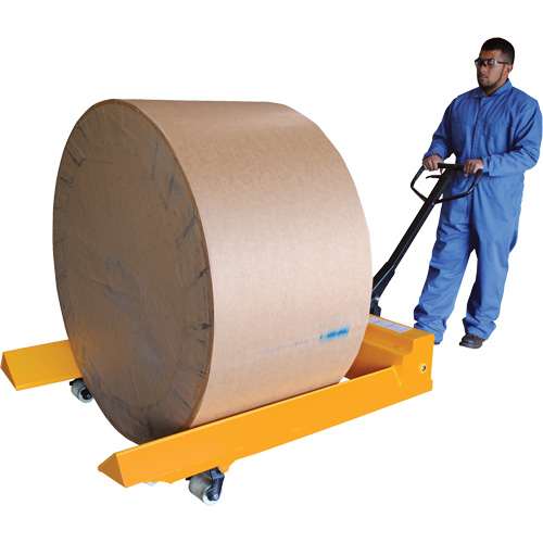 Roll Pallet Truck, Steel, 48" L x 7.5" W, 4000 lbs. Capacity D. Morneault & Fils