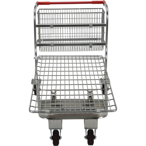 Nestable Wire Cart, Steel, 28-3/4" x 37-1/16" x 59-5/8", 275 lbs. Capacity D. Morneault & Fils
