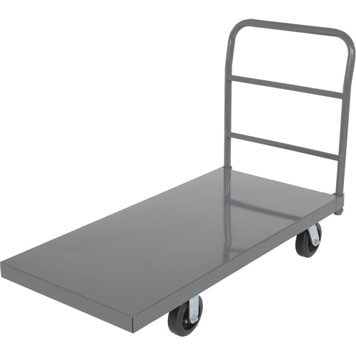 Chariot &agrave; plateforme, 48" lo x 24" la x Capacit&eacute; 2000 lb, Roues en Caoutchouc D. Morneault & Fils
