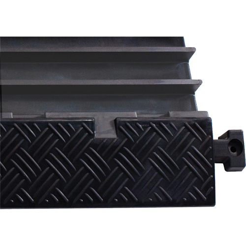 Powerhouse Medium-Duty Straight Cable Protector, 5 Channels, 36" L x 19.63" W x 2.25" H D. Morneault & Fils