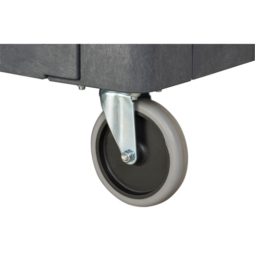 Chariot utilitaire pour l'entretien avec tablette plate, 2 tiers, 25-1/4" x 32-1/4" x 44", Capacit&eacute; 550 lb D. Morneault & Fils