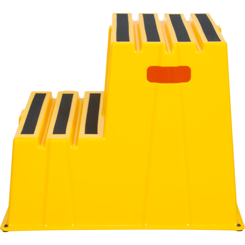 Industrial Step Stool, 2 Steps, 26" x 22-7/16" x 19-11/16" High D. Morneault & Fils