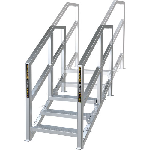 3-5 Step Telescopic Aluminum Smart Stairs D. Morneault & Fils