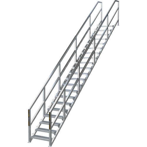 SmartStairs 17-21 Steps Modular Construction Stair System, 157-1/2" H D. Morneault & Fils