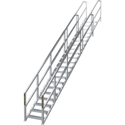 SmartStairs 17-21 Steps Modular Construction Stair System, 157-1/2" H D. Morneault & Fils