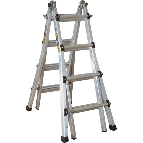 Telescoping Multi-Position Ladder, Aluminum, 300 lbs., CSA Grade 1A D. Morneault & Fils