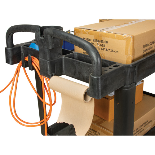 Chariot utilitaire, 2 tiers, 25-5/8" x 33-1/2" x 43-3/4", Capacit&eacute; 550 lb D. Morneault & Fils