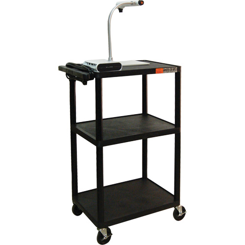 Electric Utility Cart, 3 Tiers, 24" x 42" x 18", 300 lbs. Capacity D. Morneault & Fils