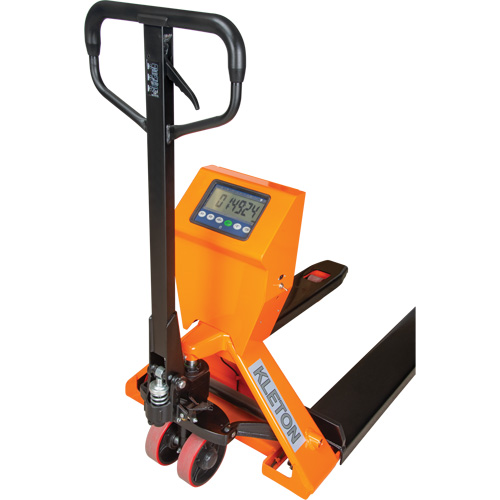 Transpalette &agrave; balance num&eacute;rique, 44,5" lo x 27,75" la, Capacit&eacute; de 4400 lb D. Morneault & Fils