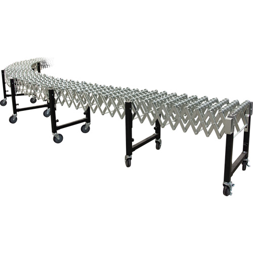 Expandable Conveyor, 18" W x 12' L, 200 lbs. per lin. ft. Capacity D. Morneault & Fils