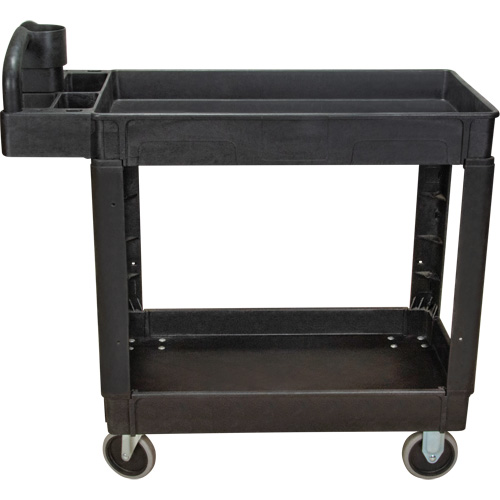 Utility Cart, 2 Tiers, 17-1/8" x 33-1/2" x 37-5/8", 550 lbs. Capacity D. Morneault & Fils