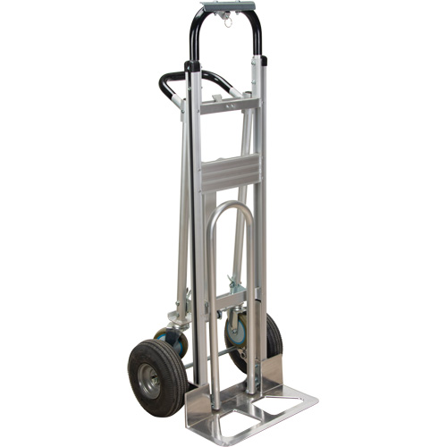 3-in-1 Convertible Hand Truck, Aluminum, 600 lbs. Capacity D. Morneault & Fils