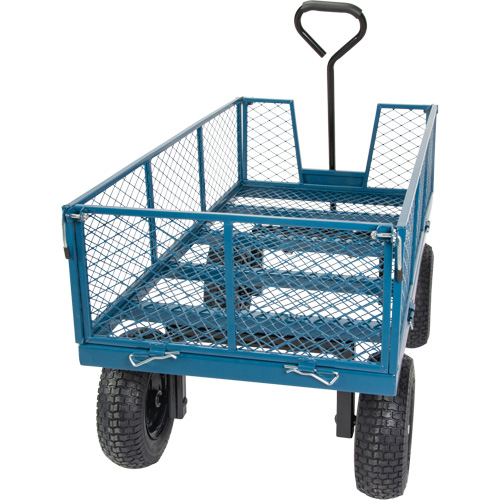 Wagon avec c&ocirc;t&eacute;s rabattables, 24" la x 48" la x Capacit&eacute; 800 lb D. Morneault & Fils