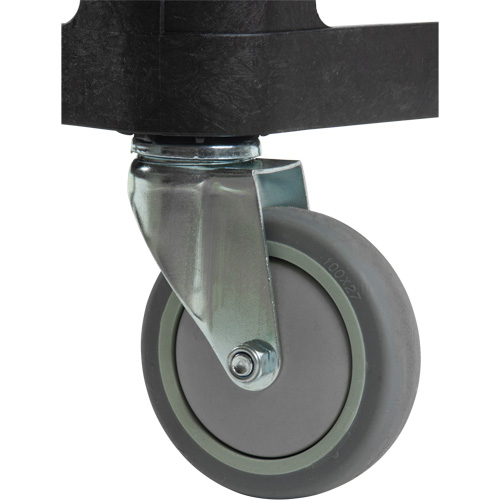 Utility Cart with Flat Shelf, 3 Tiers, 18-1/8" x 37-3/8" x 27-3/4", 330 lbs. Capacity D. Morneault & Fils