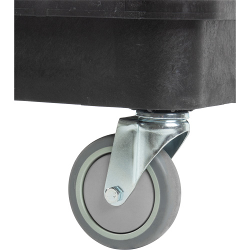 Utility Cart with Deep Lip Shelf, 3 Tiers, 19" x 39-1/2" x 28-1/4", 330 lbs. Capacity D. Morneault & Fils