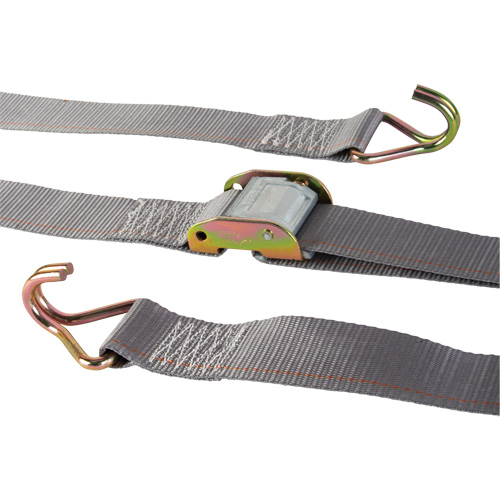 Ratchet Strap, Cam Buckle, 2" W x 16' L, 500 lbs. (227 kg) WLL D. Morneault & Fils