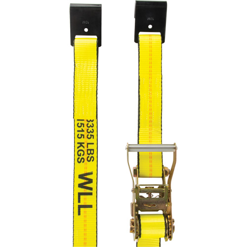 Tendeur d'arrimage pour treuil, Crochet plat, 30' , 2" , Charge d'utilisation max. 3335 lb (1512 kg) D. Morneault & Fils