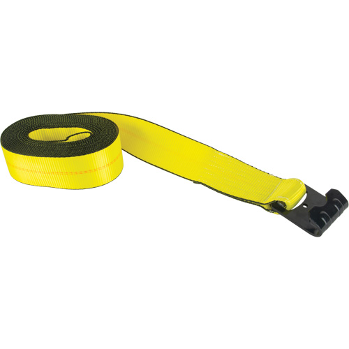 Logistic Strap, Flat Hook, 30' W x 3" L, 5400 lbs. (2449 kg) Working Load Limit D. Morneault & Fils