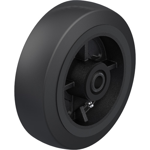 Black Rubber on Cast Iron Core Wheel D. Morneault & Fils