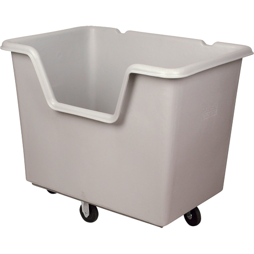 Starcart Easy-Access Box Truck, Polyethylene, 46" L x 31" W x 49" H, 24 cu. ft. Volume, 900 lbs. Capacity D. Morneault & Fils